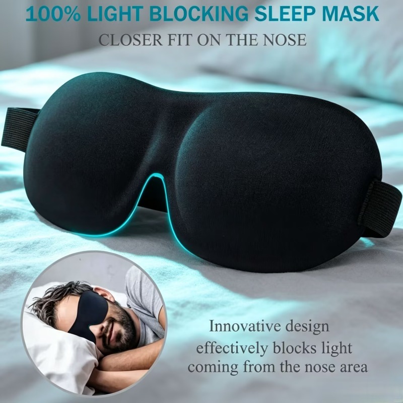 3D Printing Mask - 3D Sleep Mask Blindfold 2pcs Sleeping