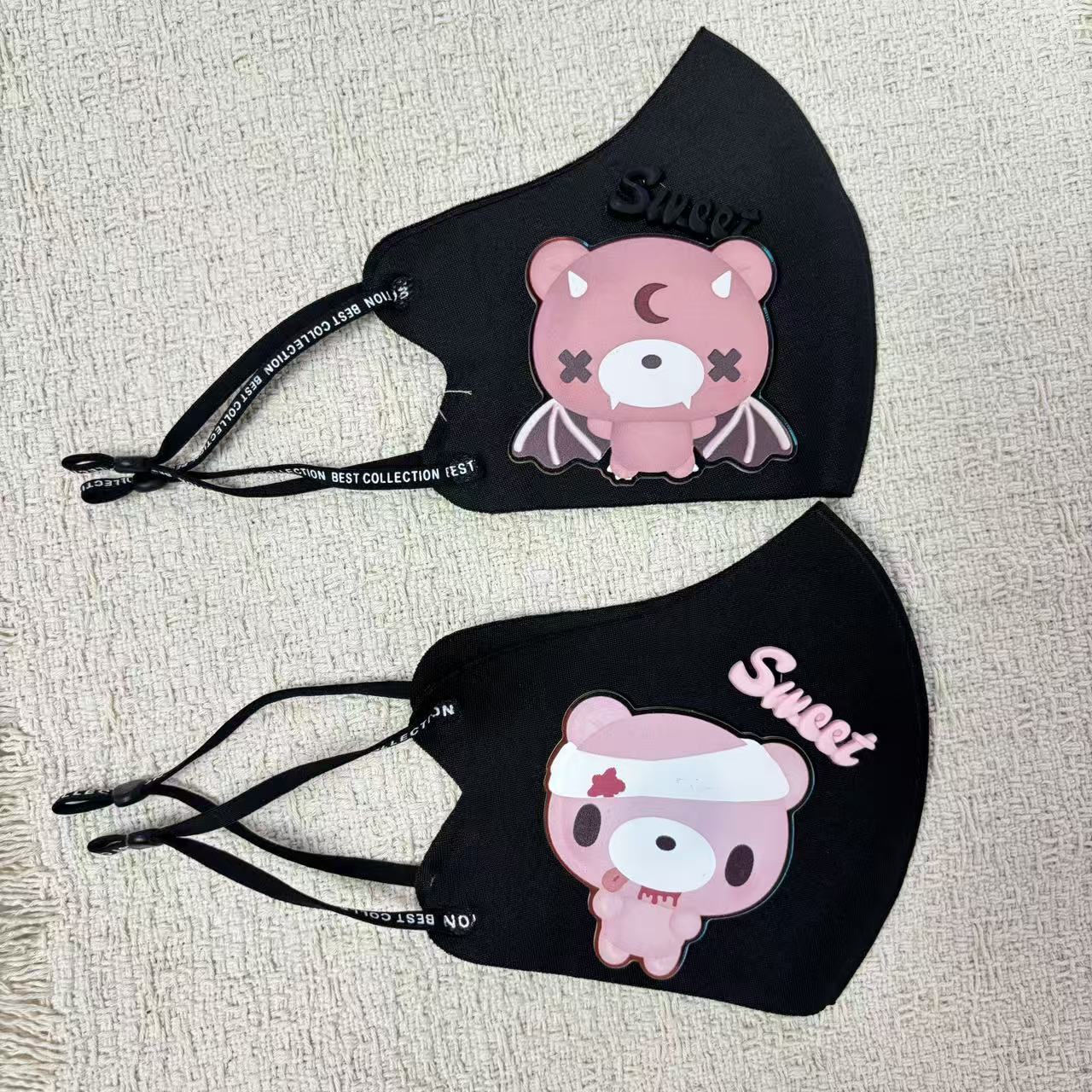 3D Printing Mask - Cute Cartoon Bear Cloth Face Mask