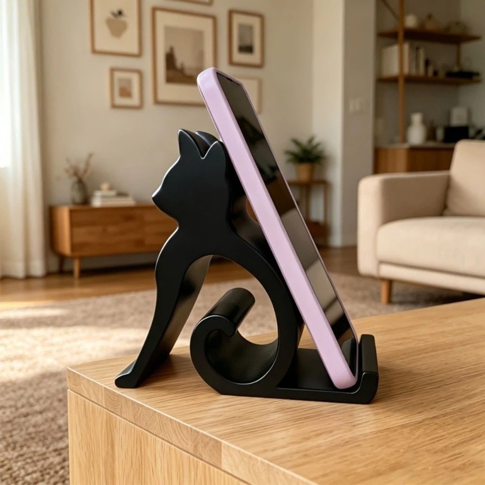 3D Printing Tablet - 3D Printed Cute Kitten Phone Stand