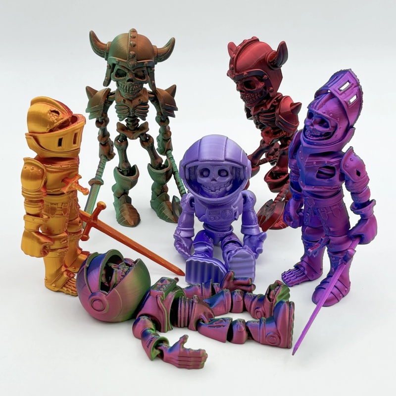 3D Printing Mask - Joint Movable 3D Printed Skeleton Soldier