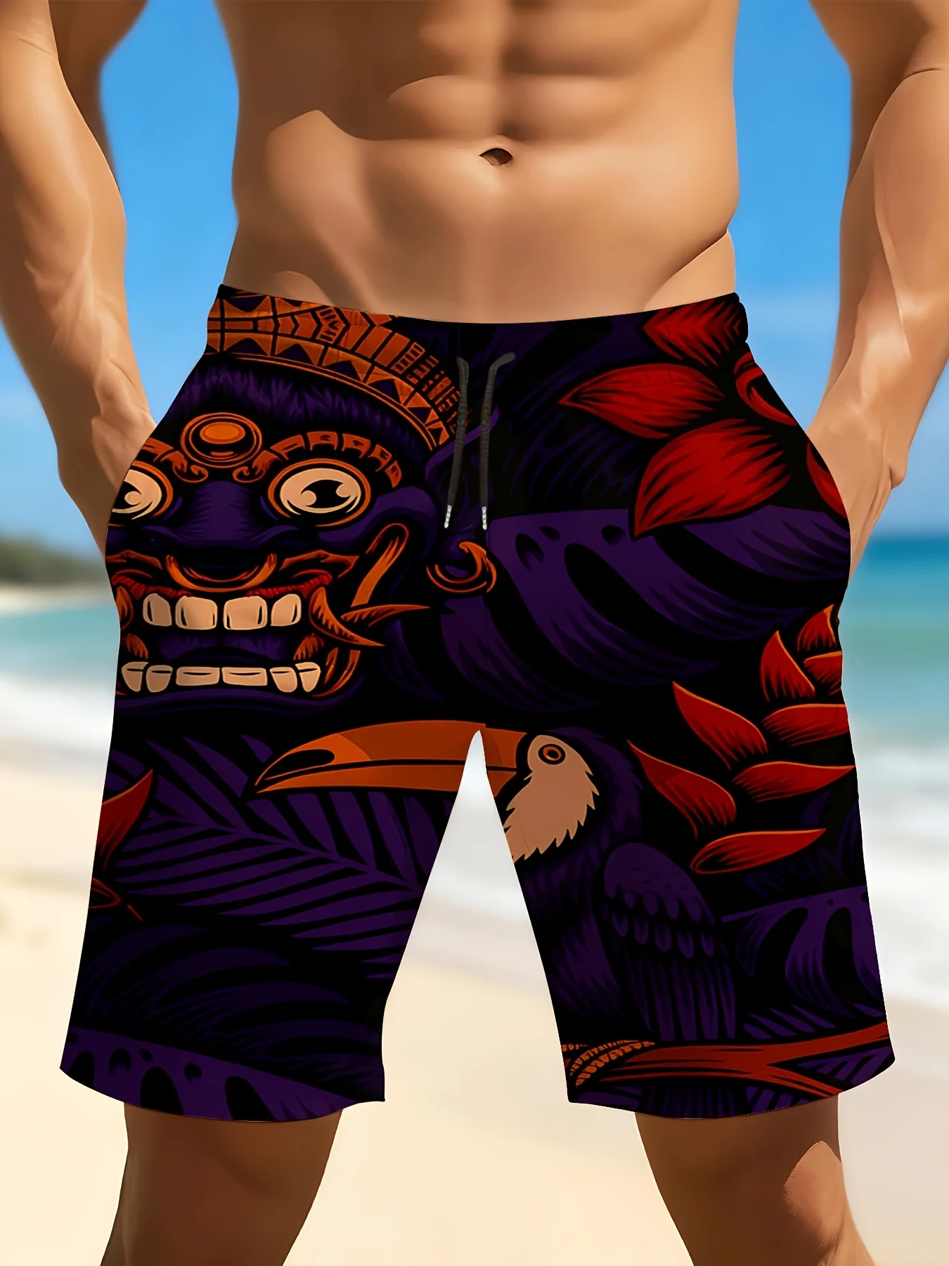 Men Bali Barong Mask Toucan Bi - 3D Printing Bali ulasan dan harga