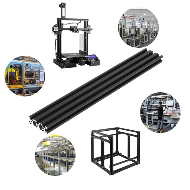 1Pcs Black Aluminum Profile 20 - 3D Printer Enclosure Frame ulasan dan harga