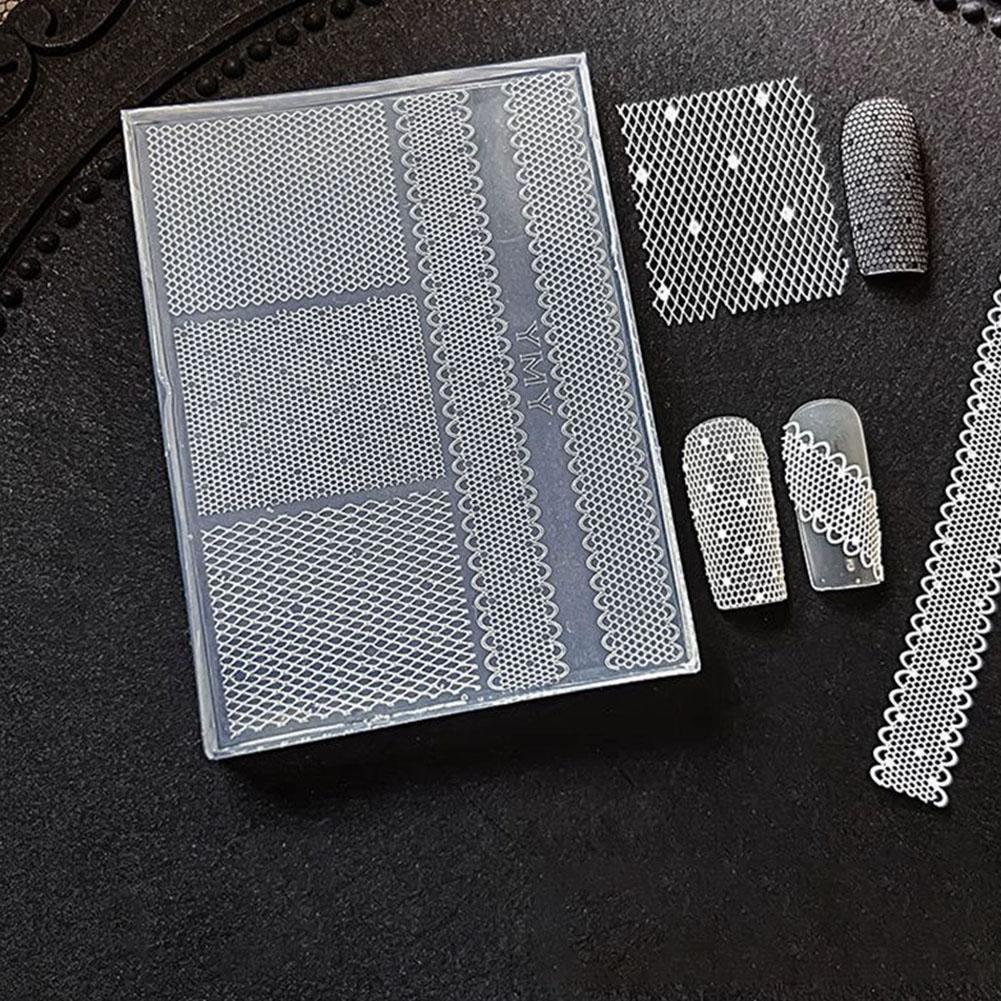 Silicone Lace Nail Art Stencil - 3D Printing Template ulasan dan harga