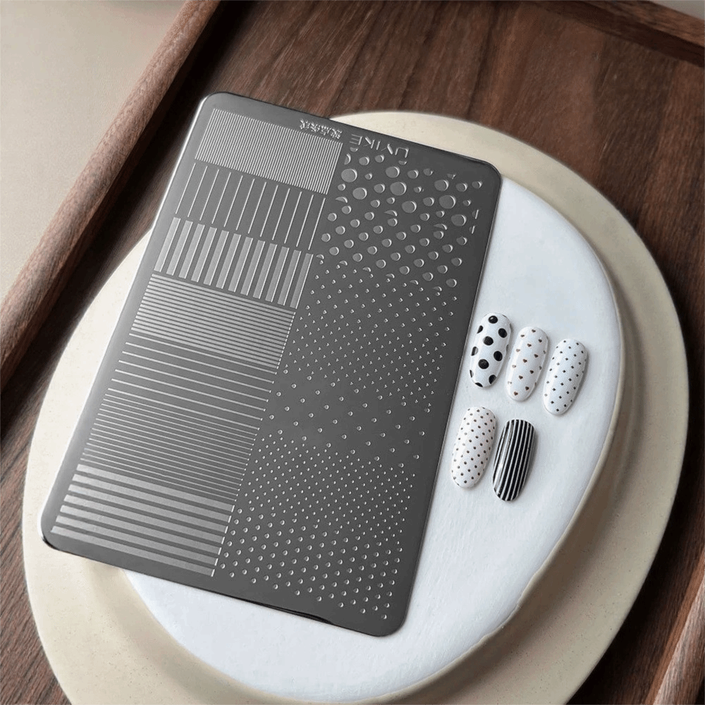 Dotting Pattern Nail Art Stamp - 3D Printing Template ulasan dan harga