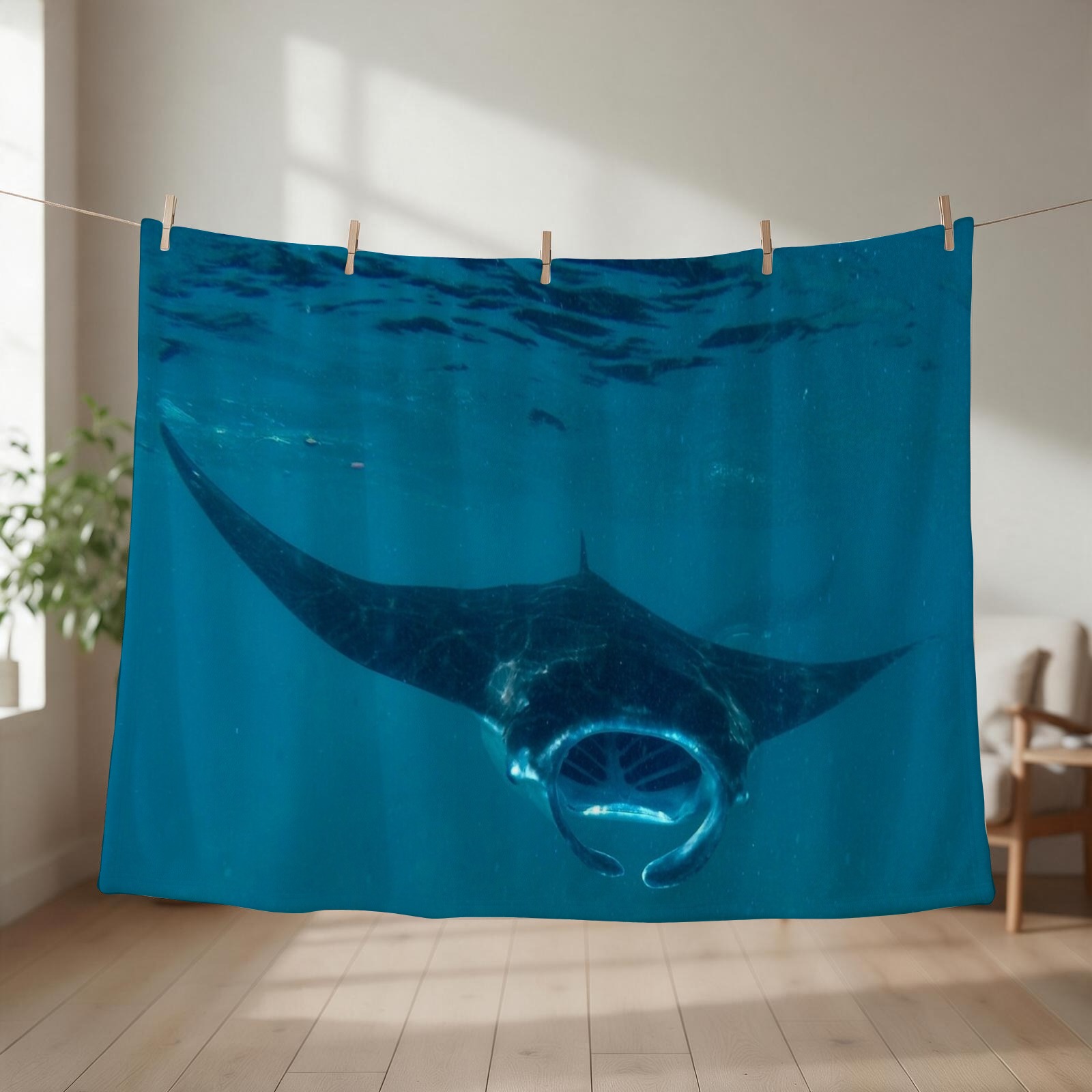 Curious Manta Ray At Crystal B - 3D Printing Bali ulasan dan harga