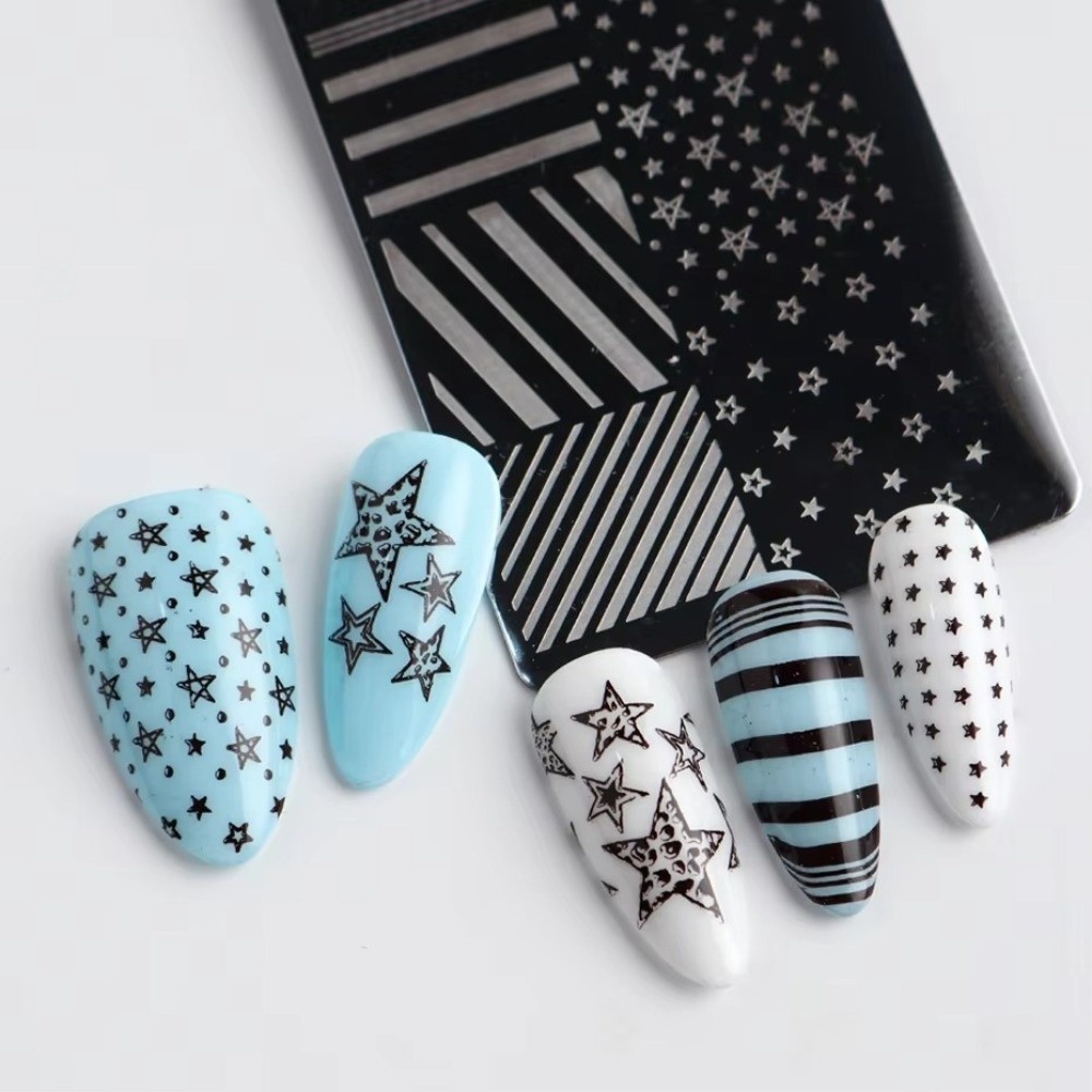 DIY Stainless Steel Nail Stamp - 3D Printing Template ulasan dan harga