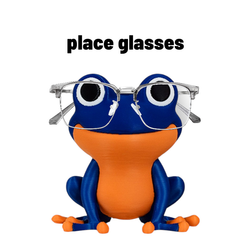 Creative Big Eyed Frog Shaped  - 3D Printing Glasses Frames ulasan dan harga