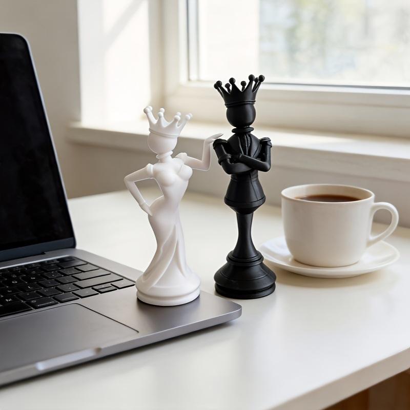 2Pcs 3D Printed Chess Couple S - 3D Printing Chess ulasan dan harga