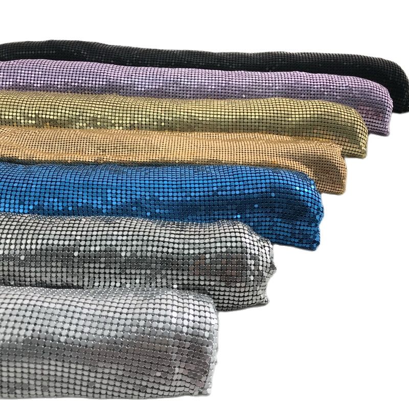 Gold Aluminum Metal Sequin Fab - 3D Printing On Fabric ulasan dan harga