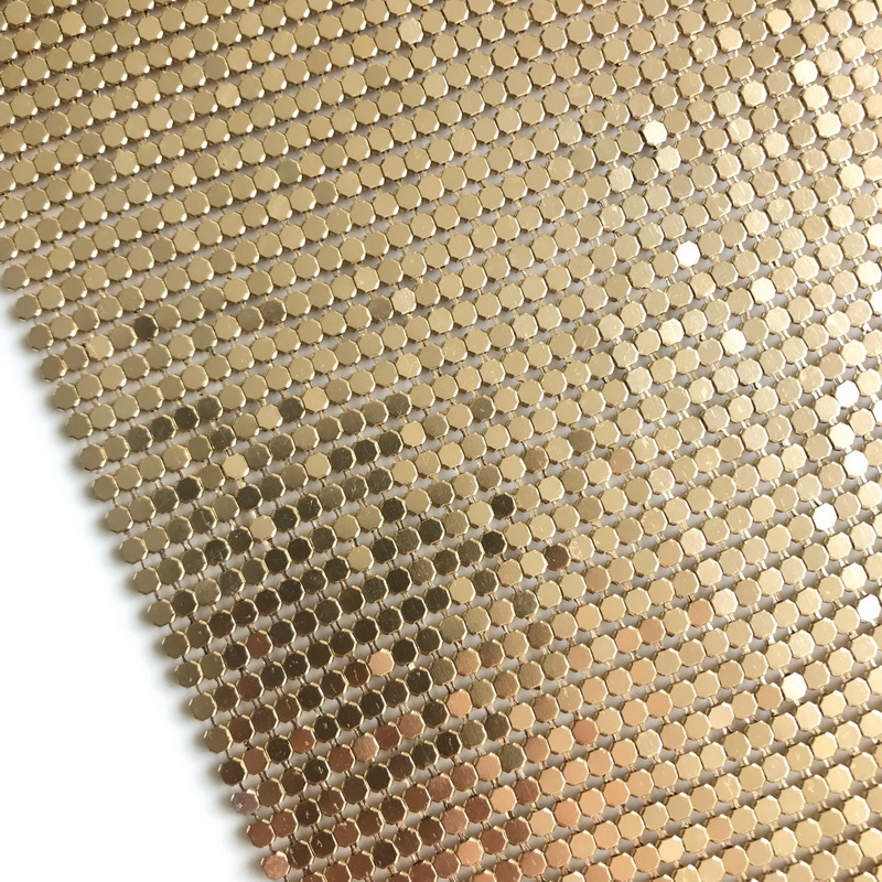 Gold Aluminum Metal Sequin Fab - 3D Printing On Fabric ulasan dan harga