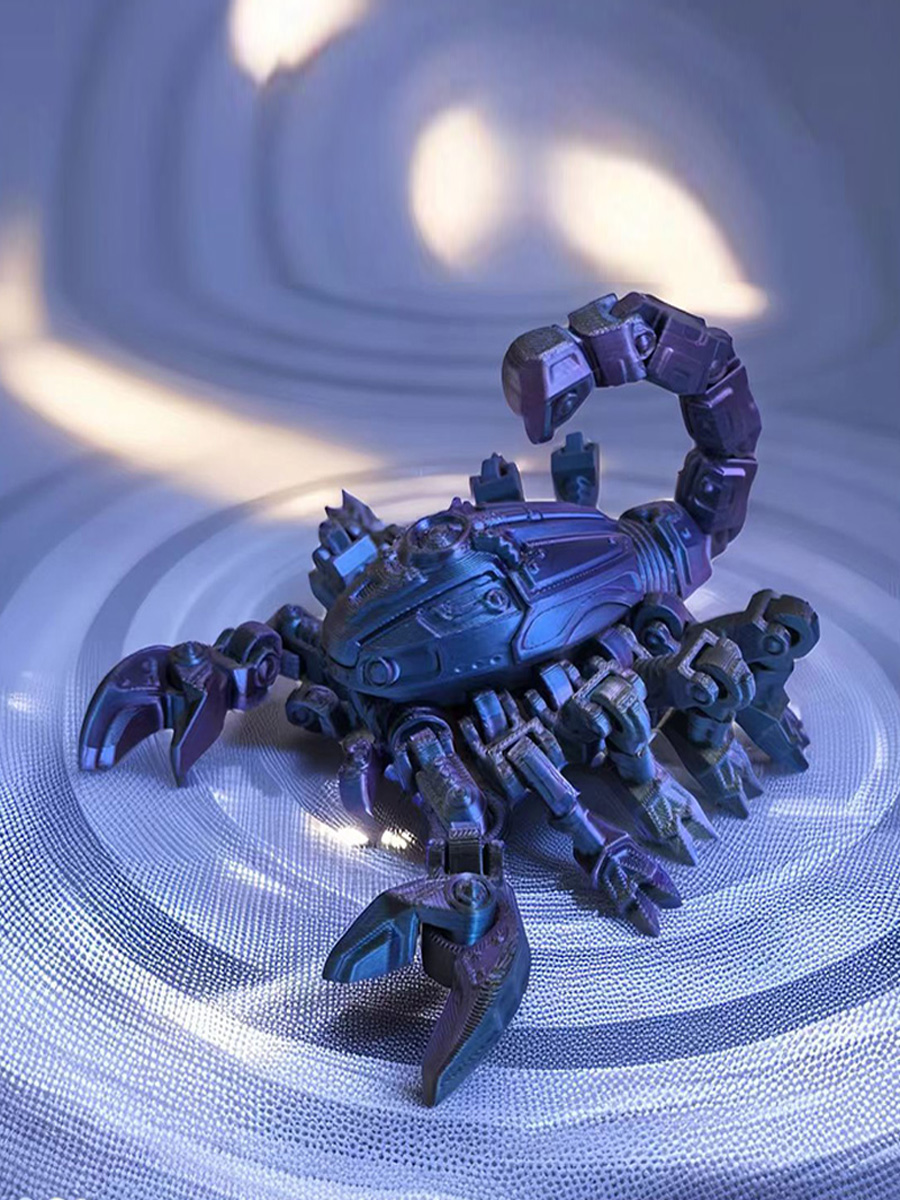 3D Printed Mechanical Scorpion - 3D Printing Figure ulasan dan harga