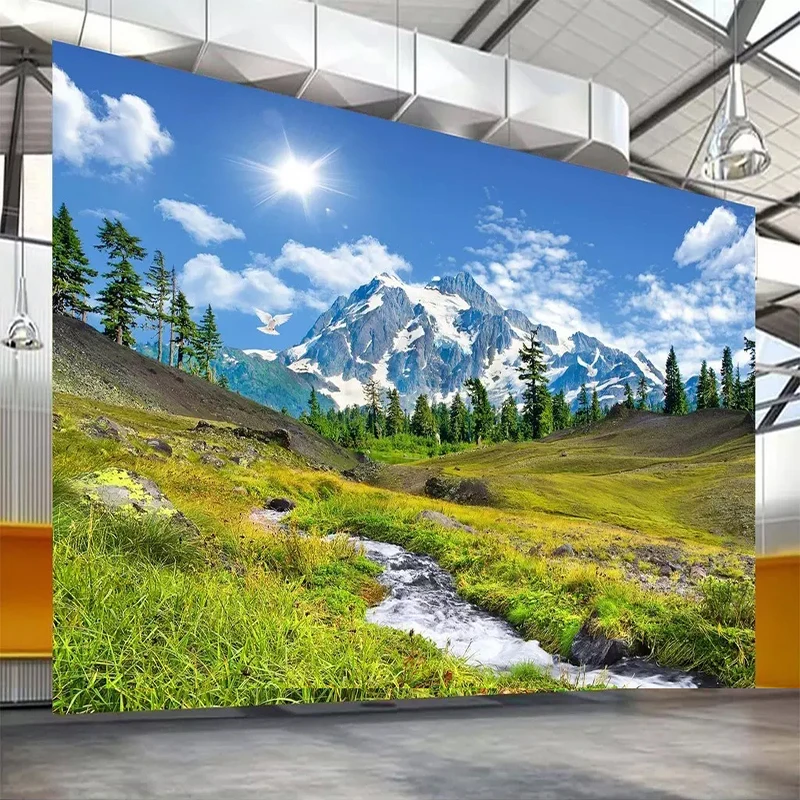 Snow Mountain Plateau Natural  - 3D Printing Foto ulasan dan harga