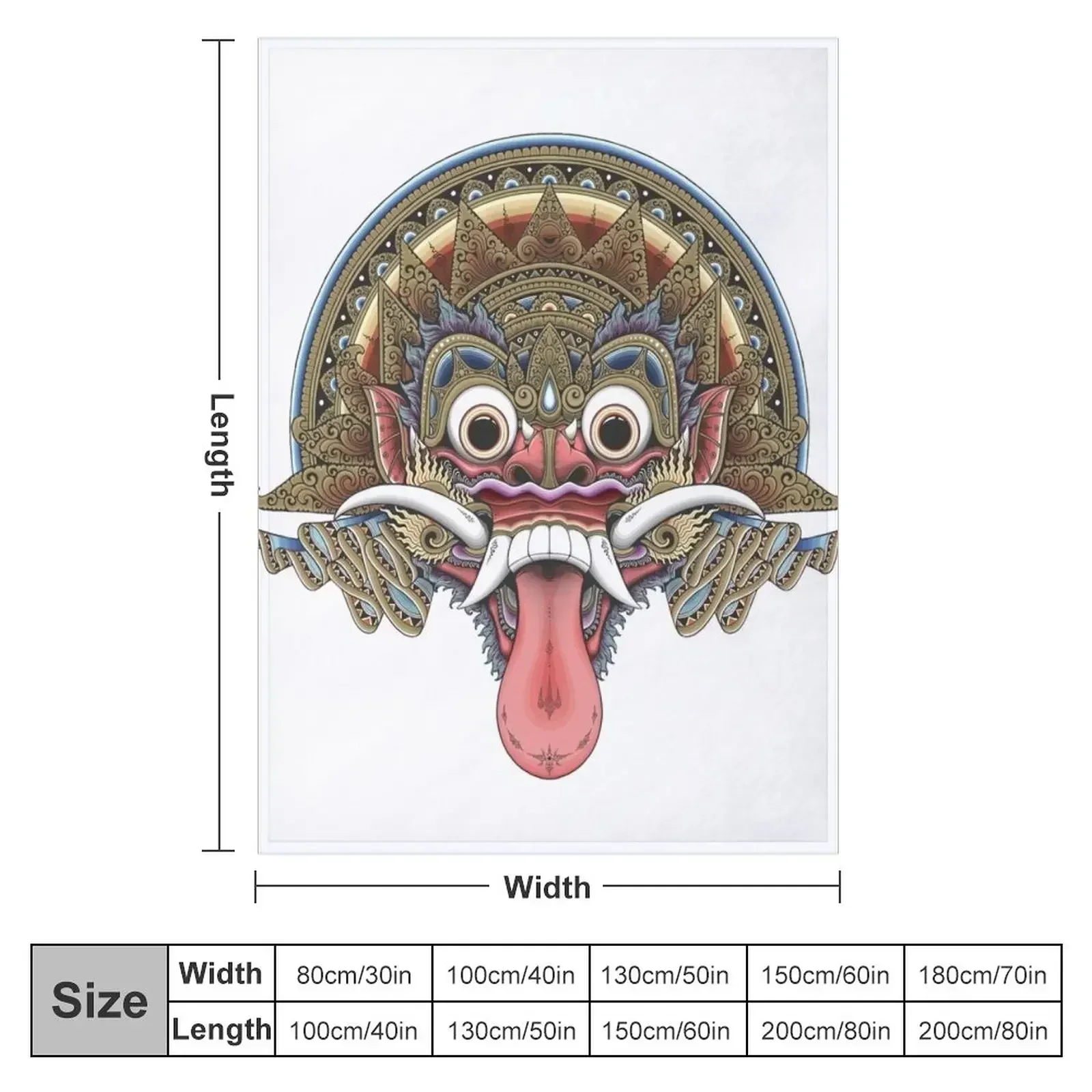 Bali Boma Throw Blanket Design - 3D Printing Bali ulasan dan harga