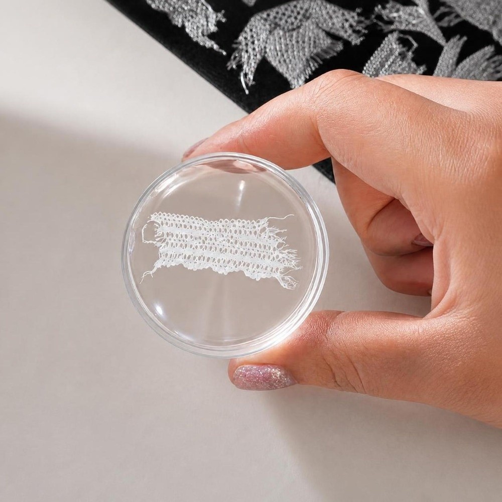 Lace Ribbon Nail Stamping Plat - 3D Printing Template ulasan dan harga