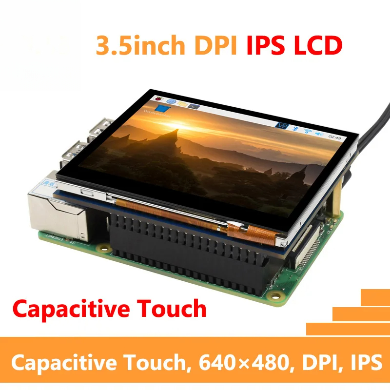 Waveshare 3.5 inch DPI LCD IPS - Raspberry Pi 3D Print ulasan dan harga