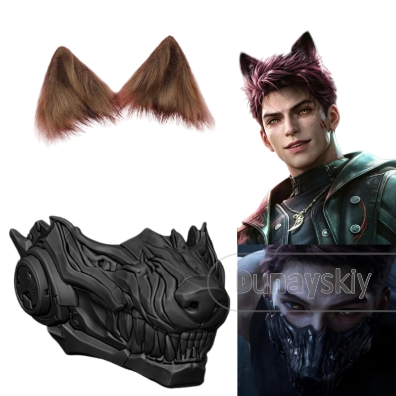 Love and Deepspace Valko Wolf  - 3D Printing Mask ulasan dan harga