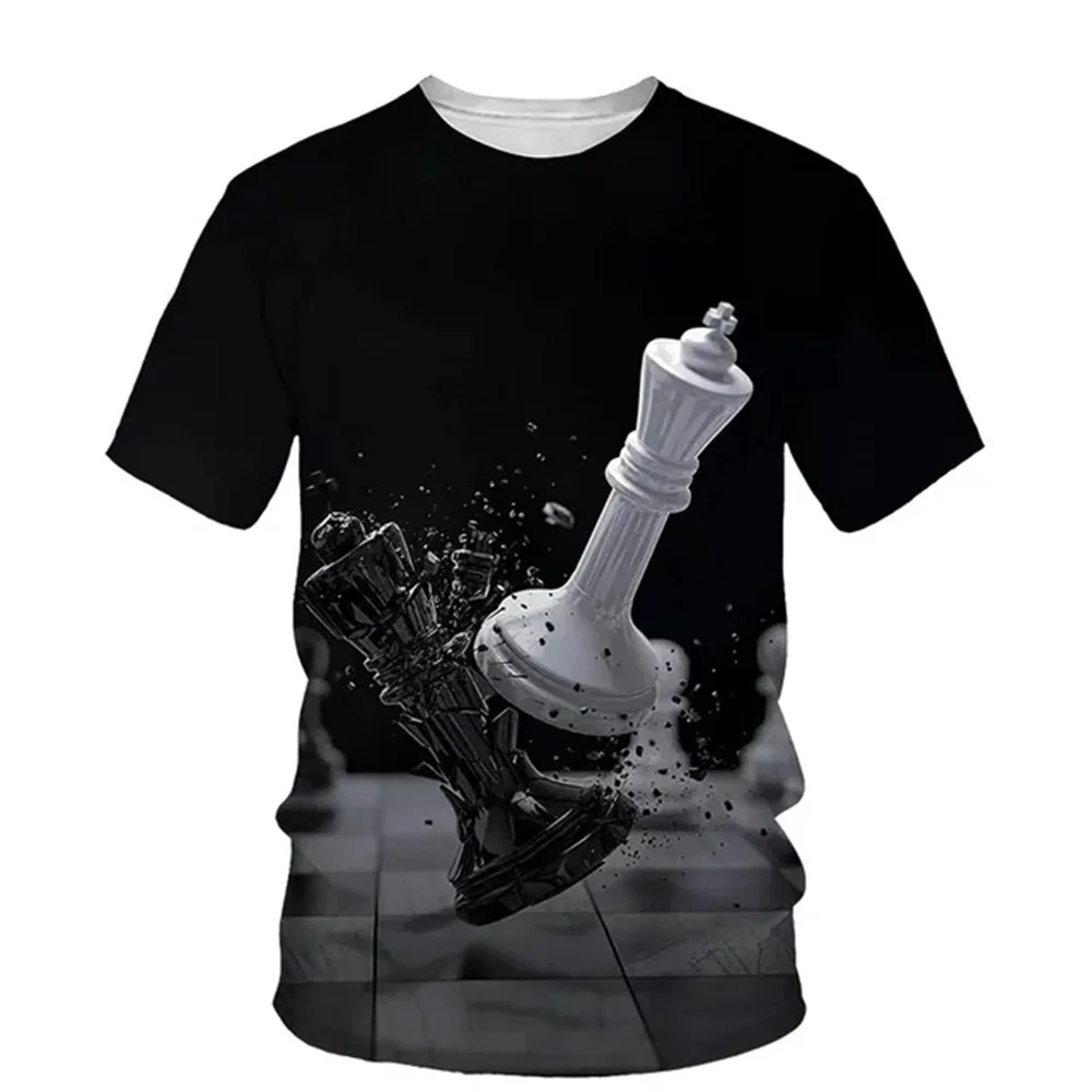 Summer Chess 3D Print T-Shirts - 3D Printing Chess ulasan dan harga