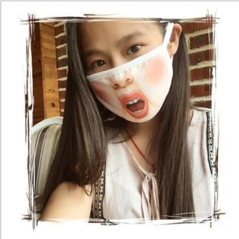 Unisex Funny 3D Printed Doggy  - 3D Printing Mask ulasan dan harga