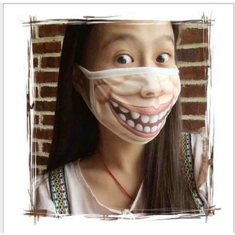 Unisex Funny 3D Printed Doggy  - 3D Printing Mask ulasan dan harga