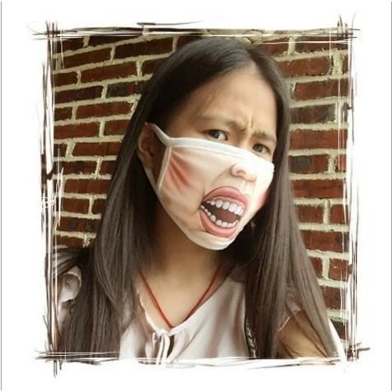 Unisex Funny 3D Printed Doggy  - 3D Printing Mask ulasan dan harga