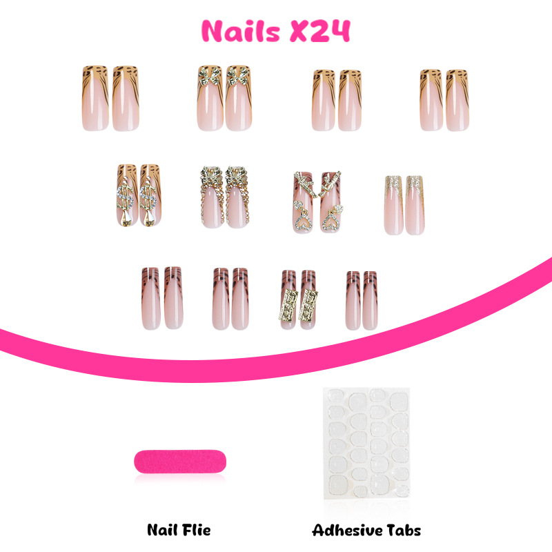 24pcs Y2k Long Coffin False Na - 3D Printing Ptc ulasan dan harga