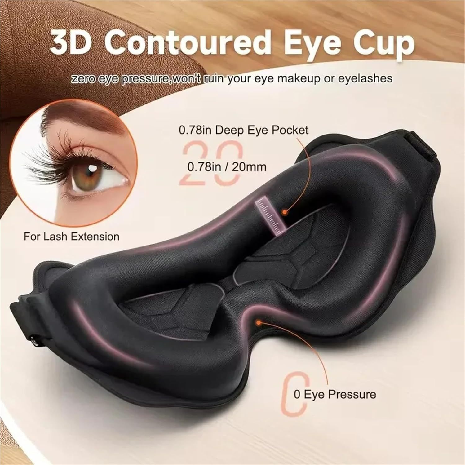 3D Sleeping Mask Block Out Lig - 3D Printing Mask ulasan dan harga