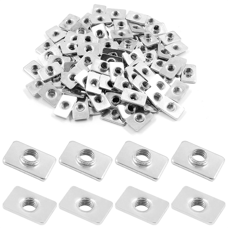 100pcs Flat Sliding T-Slot Nut - 3D Printer Enclosure Frame ulasan dan harga
