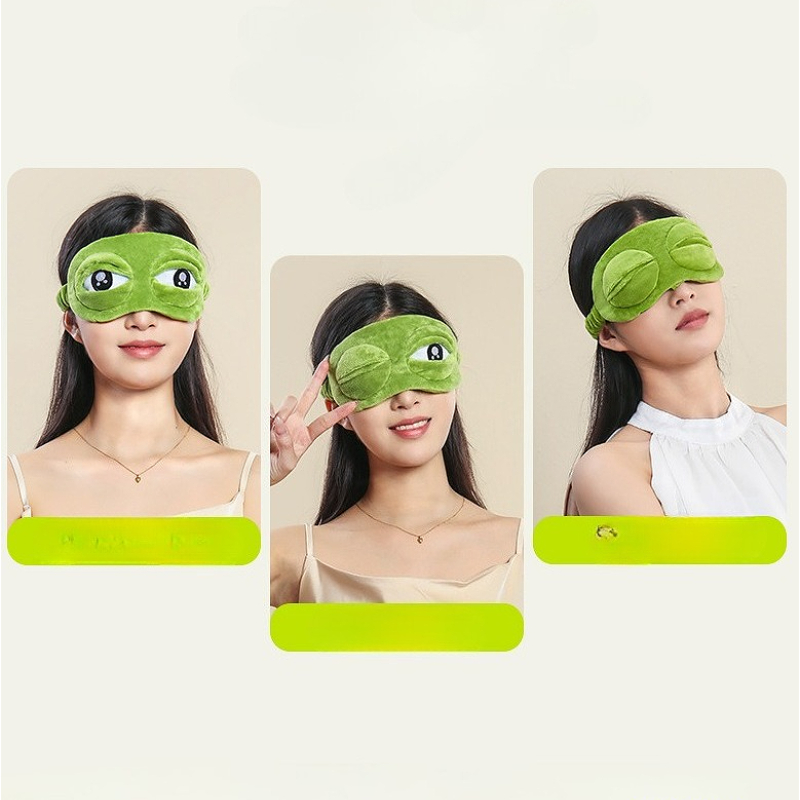 3D Sad Frog Sleep Mask Natural - 3D Printing Mask ulasan dan harga