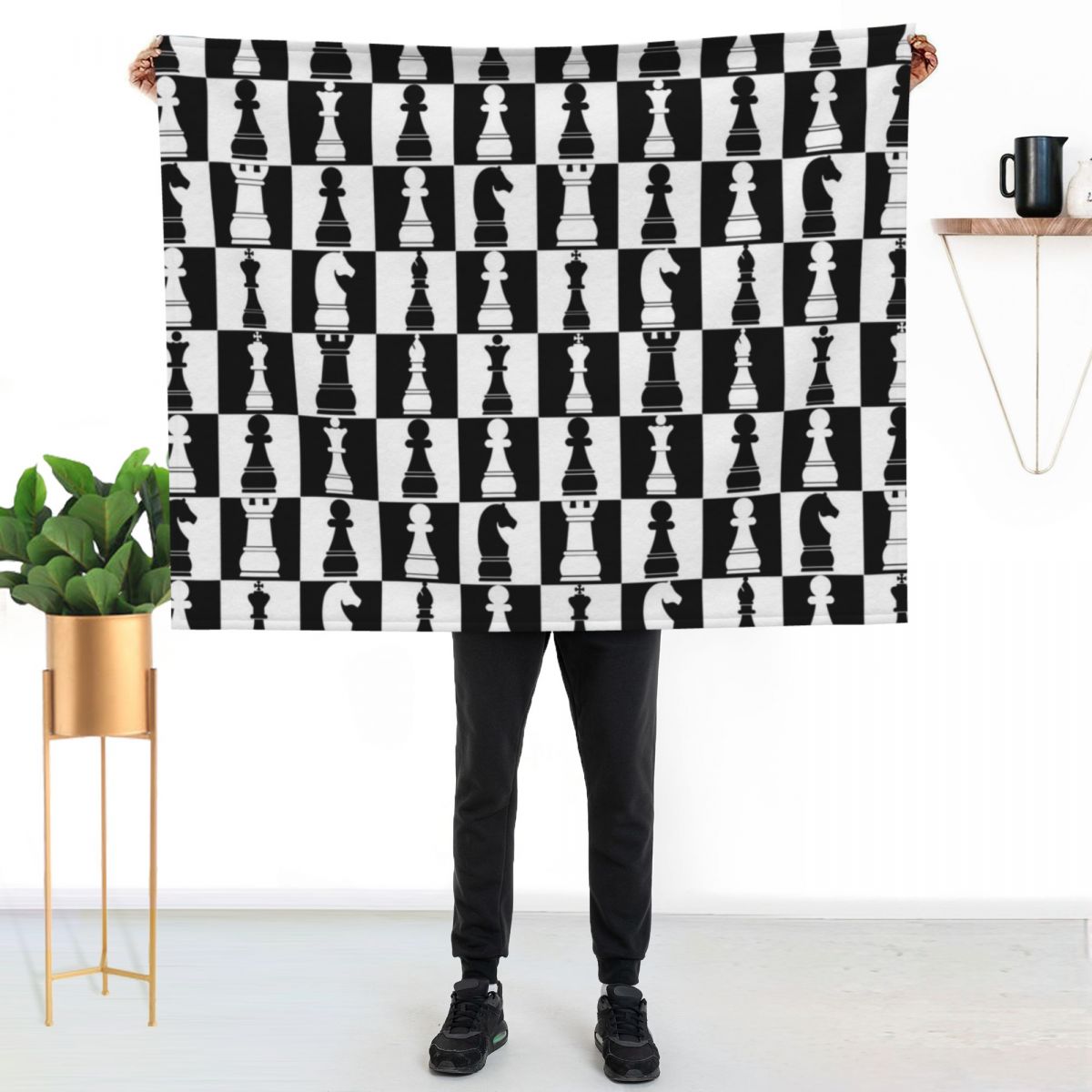 Black and White Chess Board Pr - 3D Printing Chess ulasan dan harga