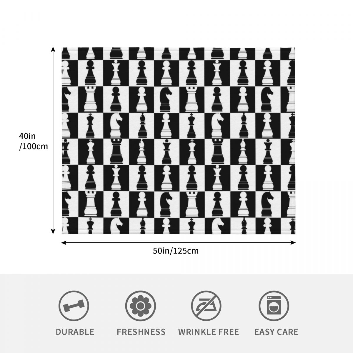 Black and White Chess Board Pr - 3D Printing Chess ulasan dan harga