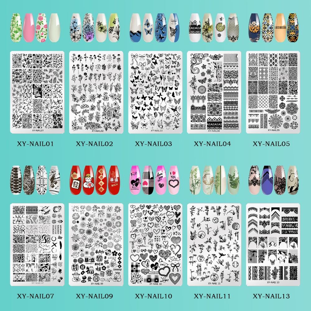 NEW Stainless Steel Nail Print - 3D Printing Template ulasan dan harga