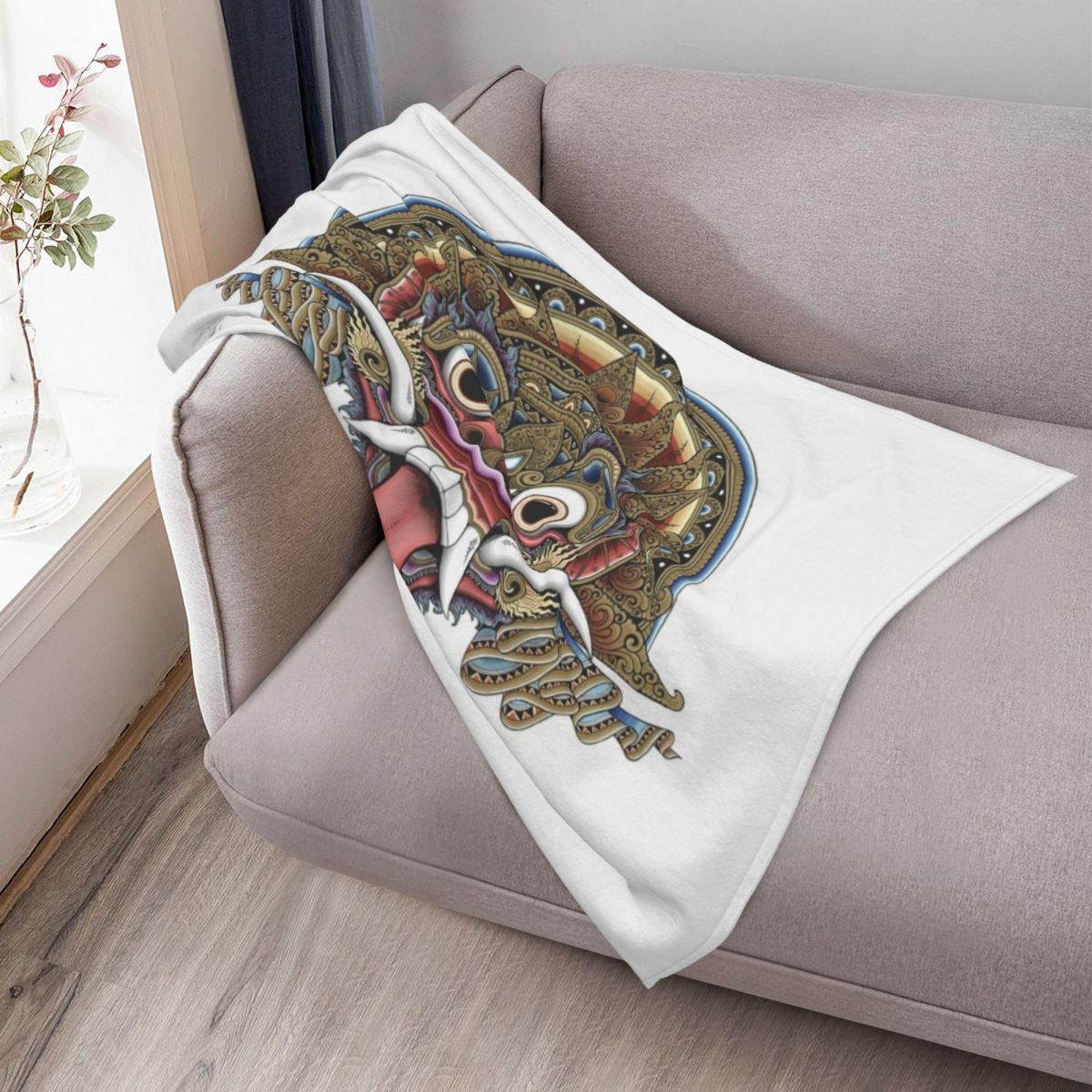 Bali Boma Throw Blanket For So - 3D Printing Bali ulasan dan harga