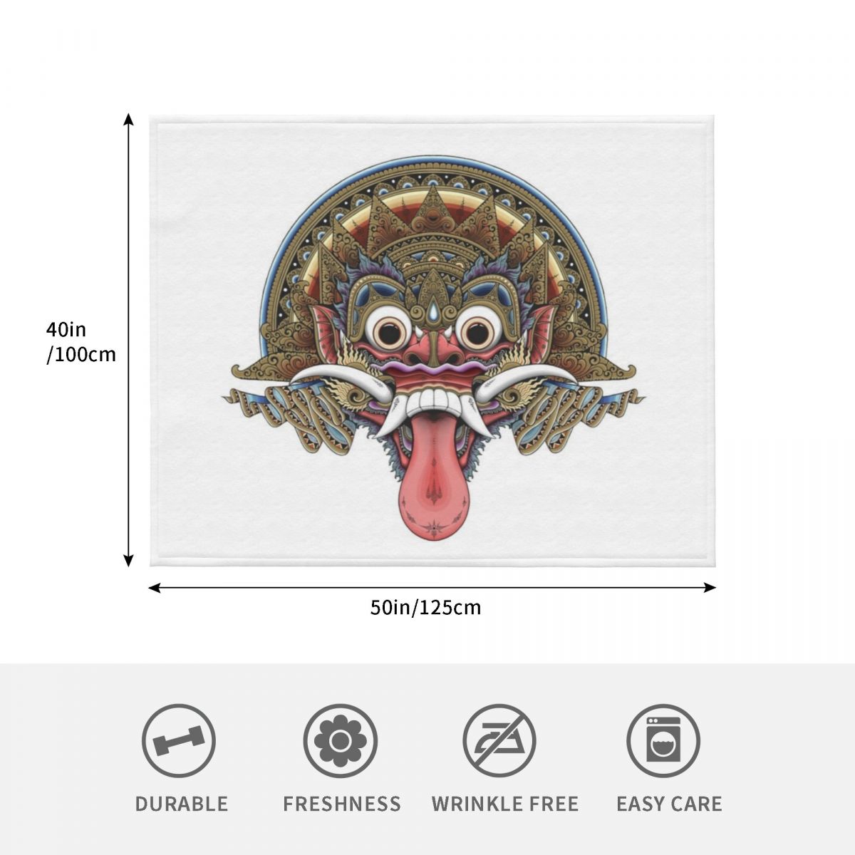 Bali Boma Throw Blanket For So - 3D Printing Bali ulasan dan harga
