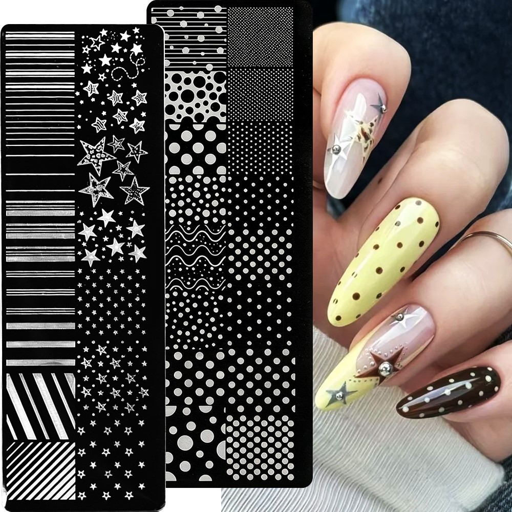 4*12cm 3D Star/Dotting /French - 3D Printing Template ulasan dan harga
