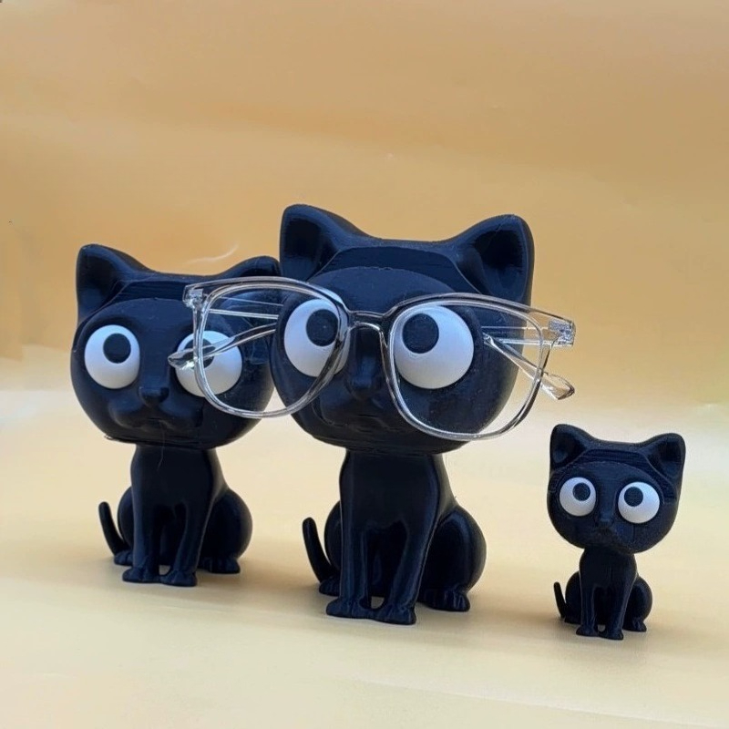 1pc Cute Cat Shaped 3D Printed - 3D Printing Glasses Frames ulasan dan harga