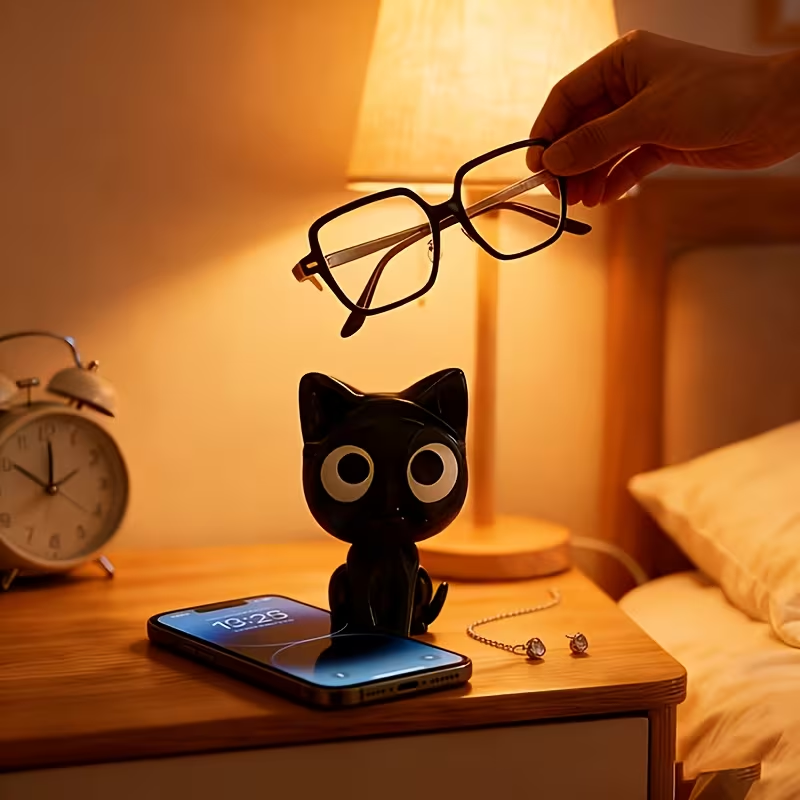1pc Cute Cat Shaped 3D Printed - 3D Printing Glasses Frames ulasan dan harga