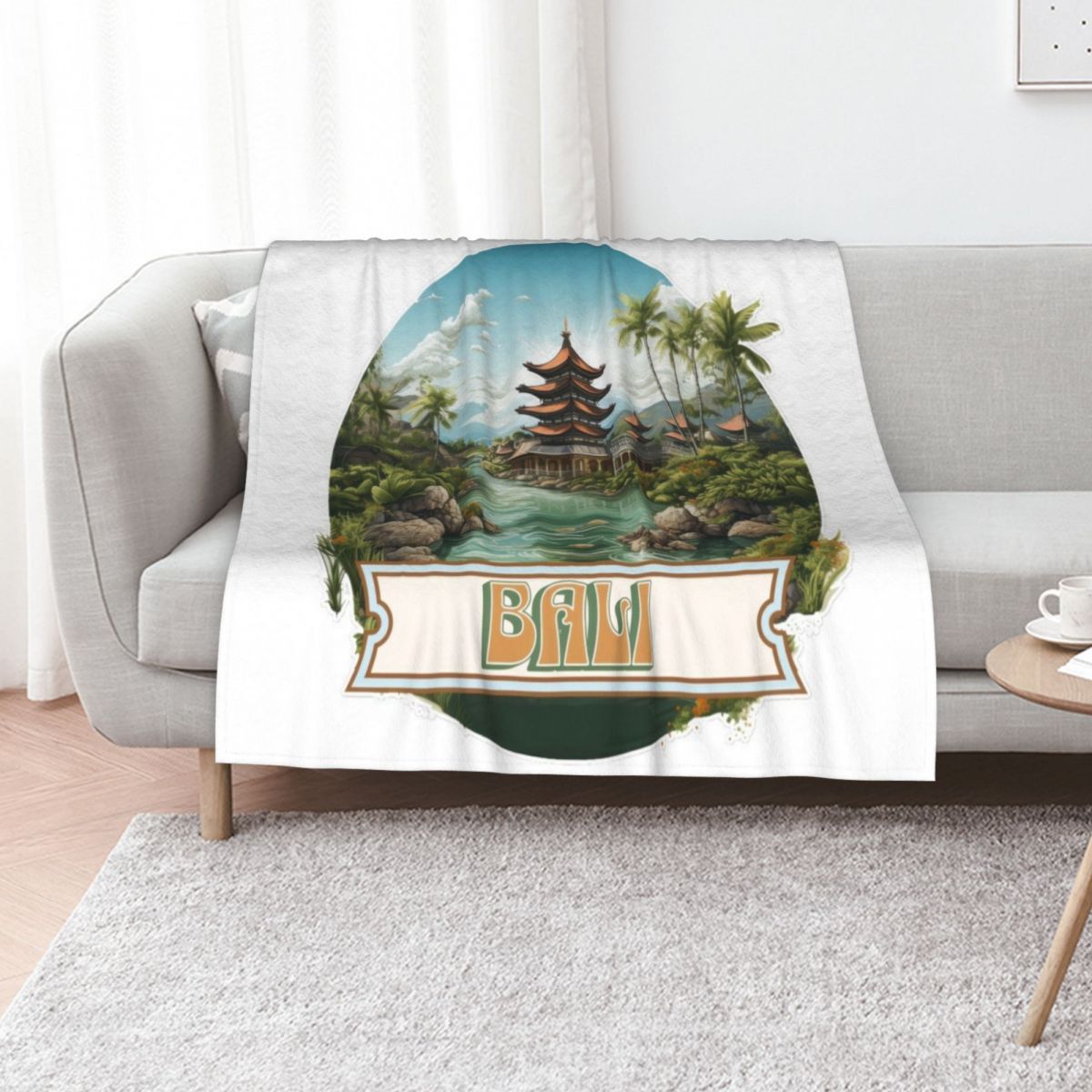 Bali Indonesia Throw Blanket P - 3D Printing Bali ulasan dan harga