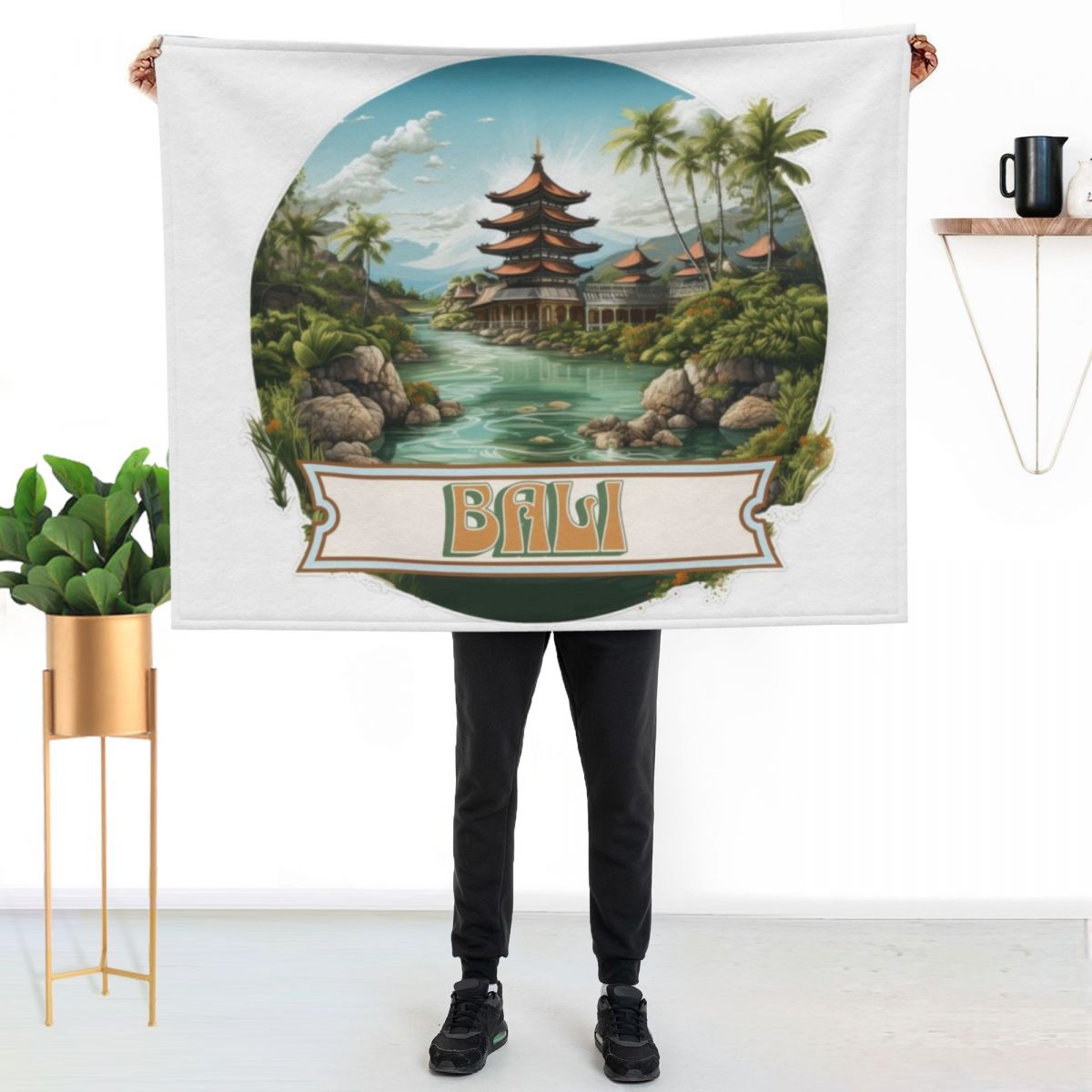 Bali Indonesia Throw Blanket P - 3D Printing Bali ulasan dan harga