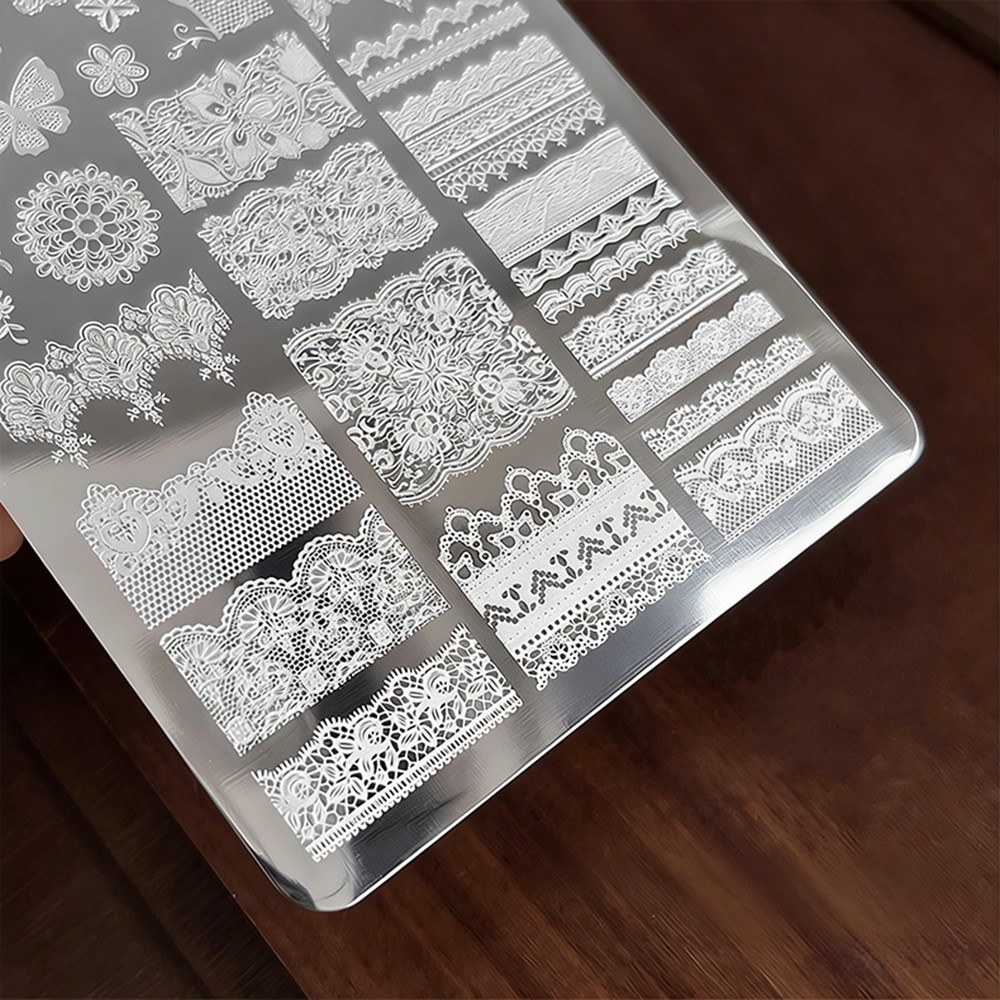9*15cm 3D Lace Butterfly Nail  - 3D Printing Template ulasan dan harga