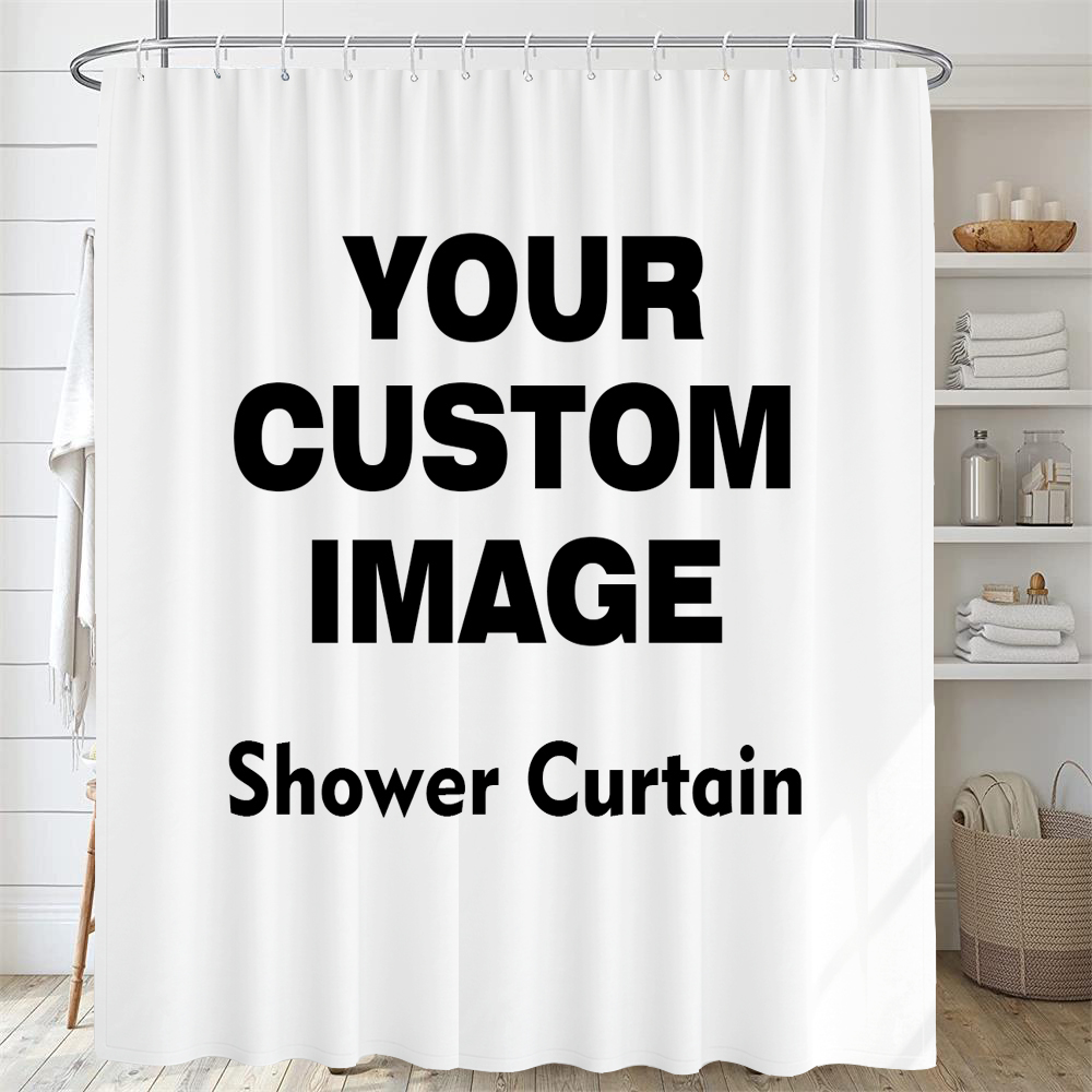 Custom Shower Curtain Bathroom - 3D Printing Foto ulasan dan harga