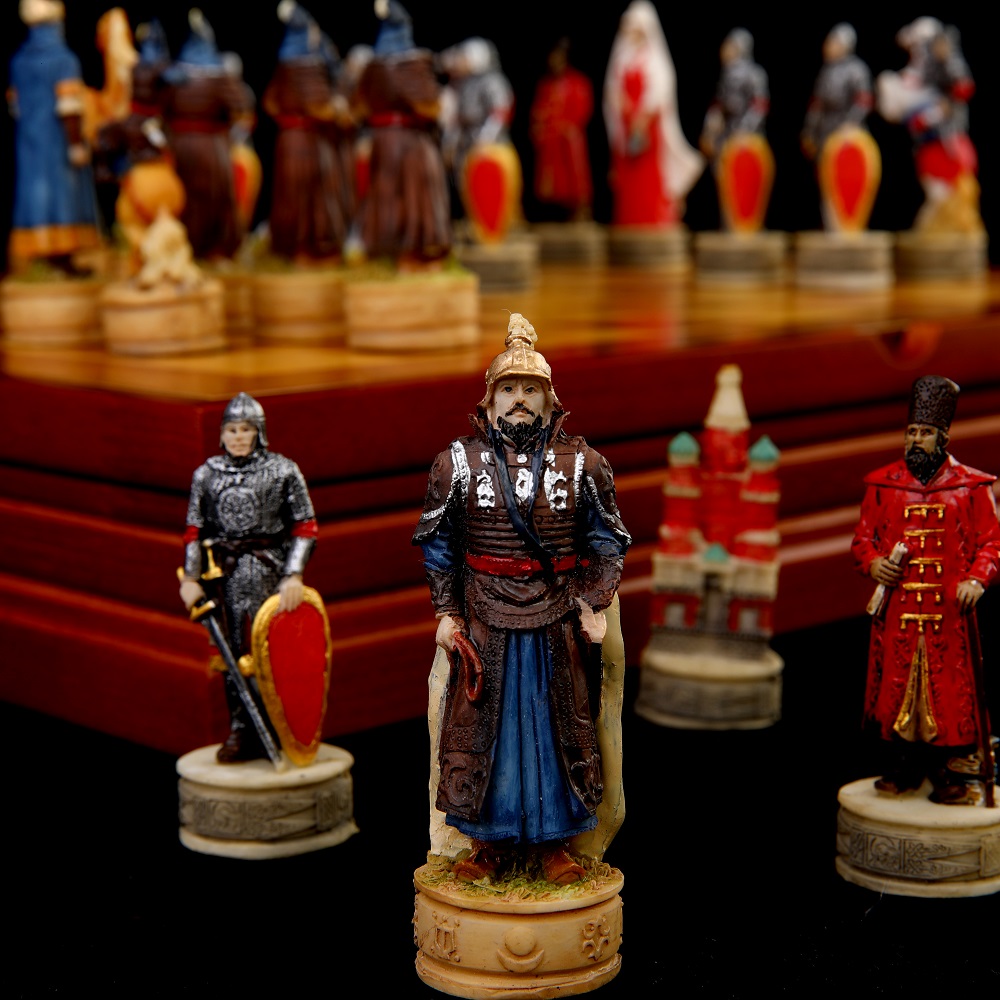 War-themed Chess Set Genghis K - 3D Printing Chess ulasan dan harga