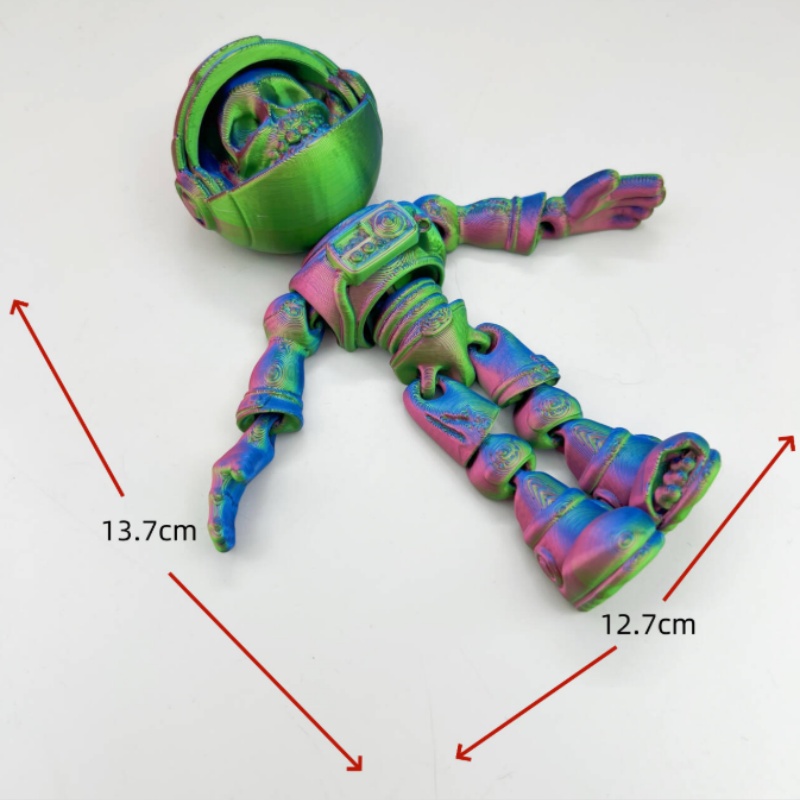 Joint Movable 3D Printed Skele - 3D Printing Mask ulasan dan harga