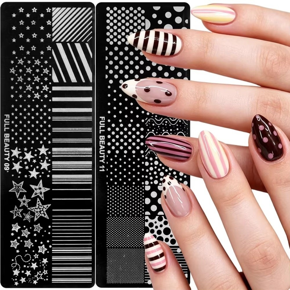 DIY Stainless Steel Nail Stamp - 3D Printing Template ulasan dan harga